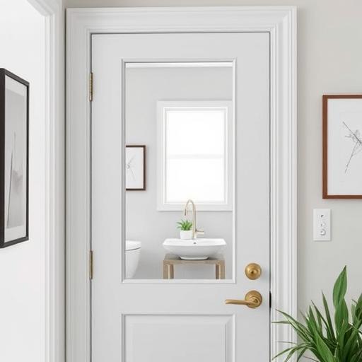 How to Hang a Frameless Mirror on a Door