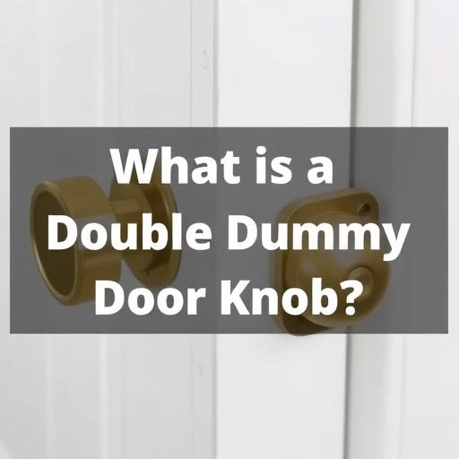 What Is a Double Dummy Door Knob