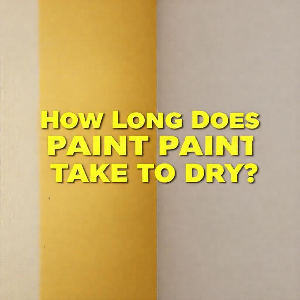How Long Does Paint Take to Dry