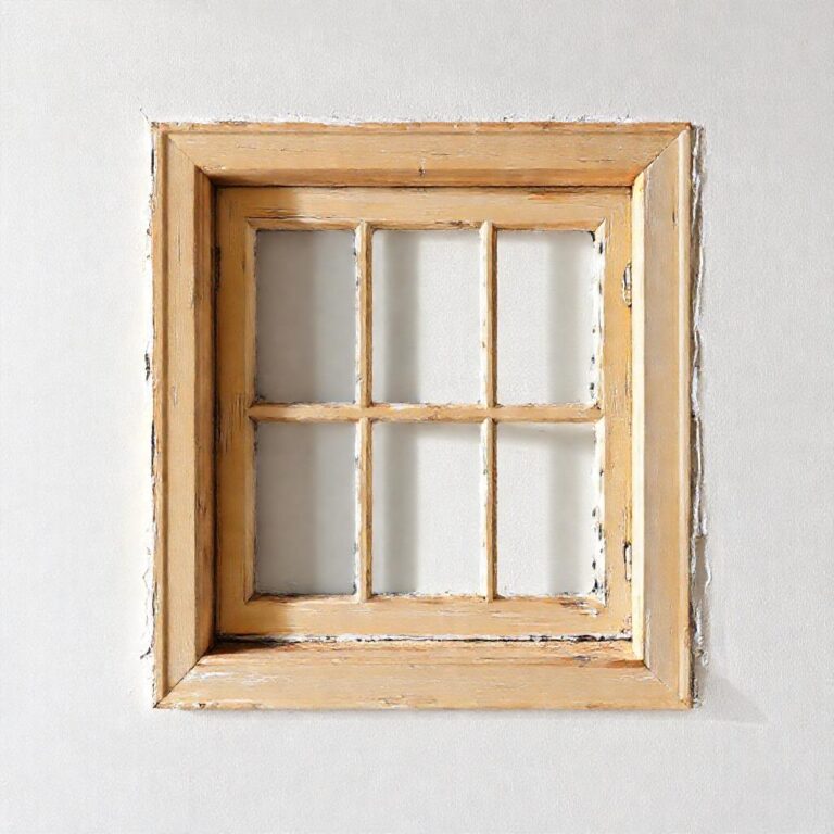 How to Paint Small Window Frames on a Canvas